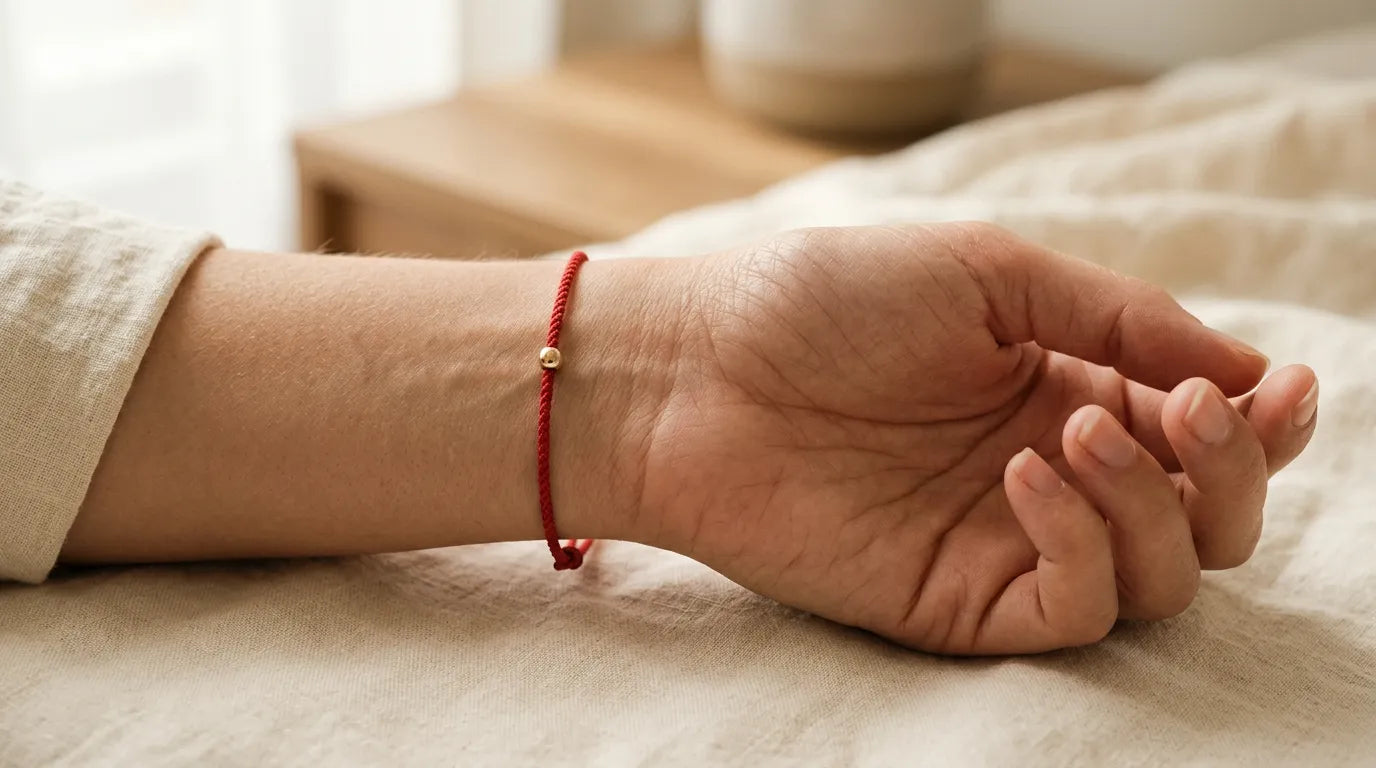 Red string bracelet fit without stress