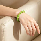 Imperial banded stone bracelet vitality noble energy spiritual stack — bead & charm detail | BuddhaManifest™