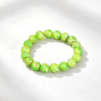Imperial banded stone bracelet vitality noble energy spiritual stack — on-wrist lifestyle | BuddhaManifest™