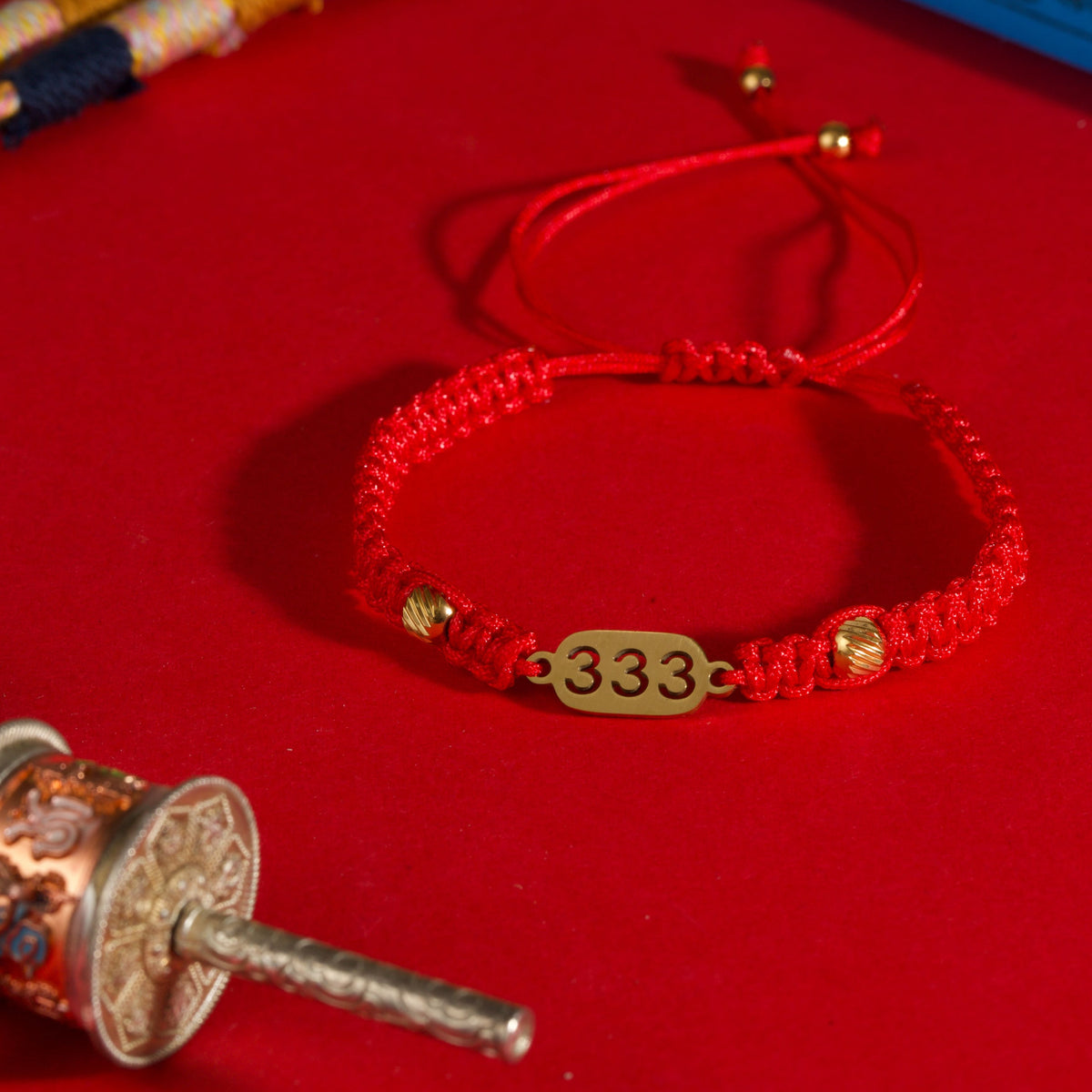 BuddhaManifest™ 333 Support & Growth Red String — Ascended Masters Energy Secondary image