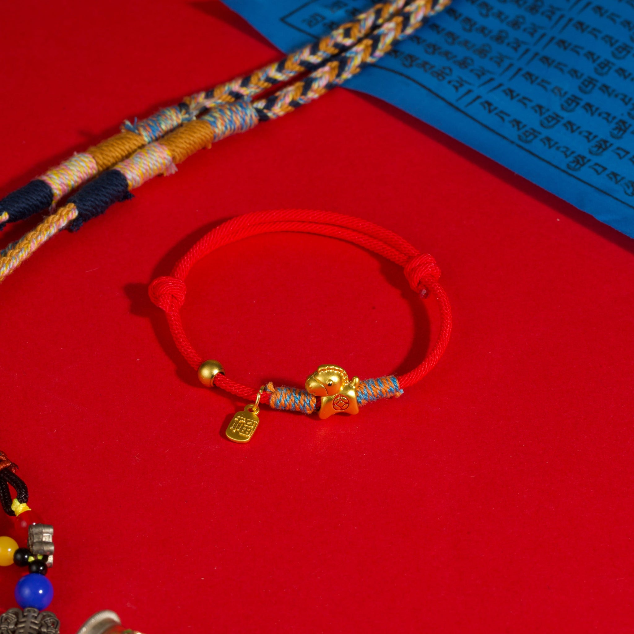 2026 zodiac horse blessing charm collector gift ritual jewelry — stack styling shot | BuddhaManifest™